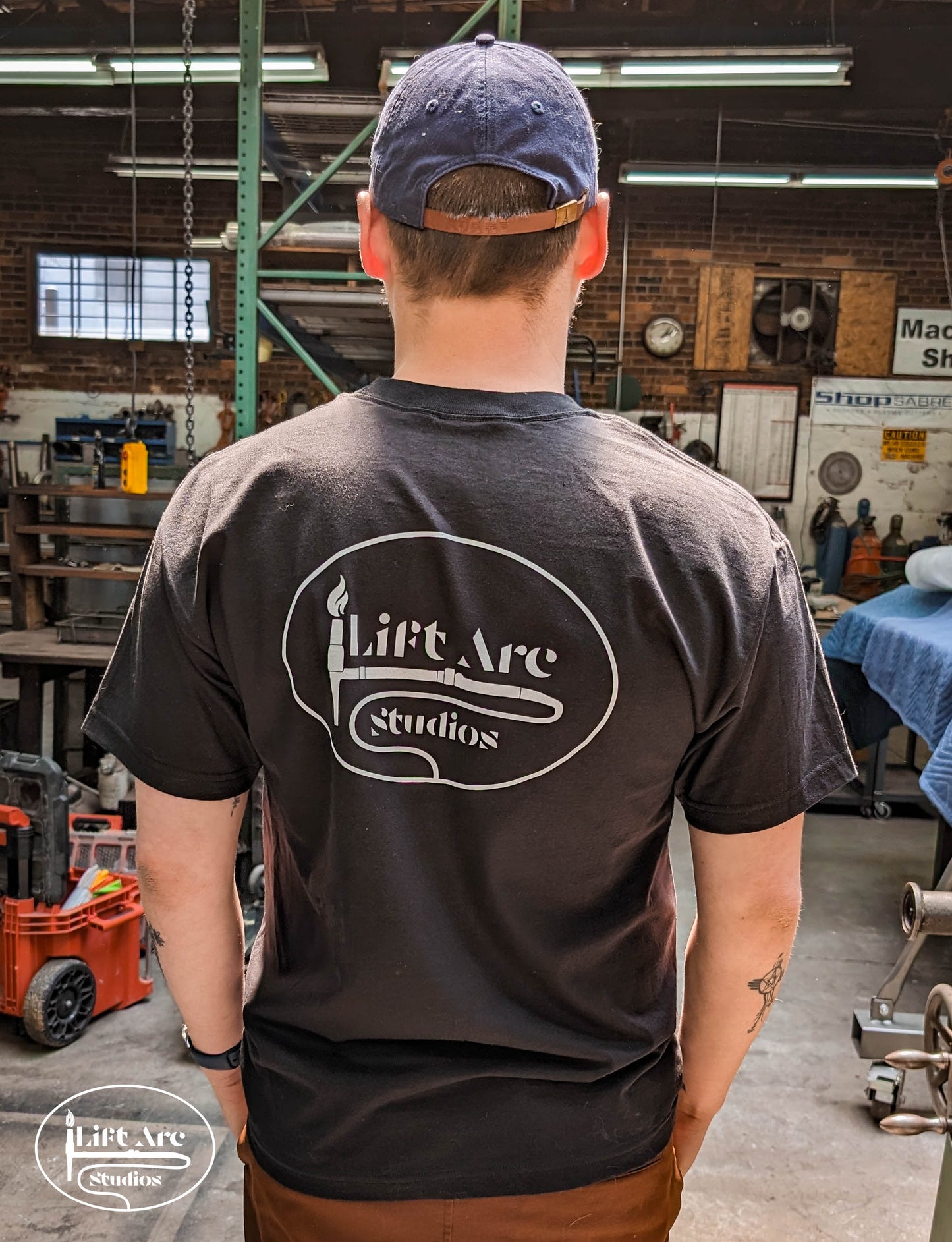 Lift Arc Studios - Black Pocket Logo T Shirt